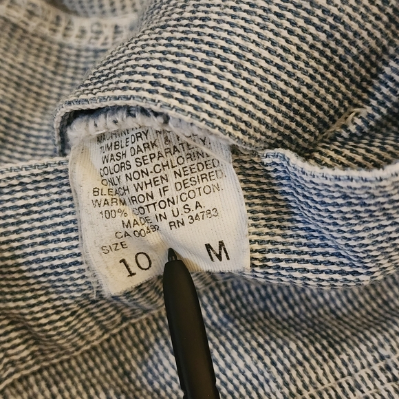 Vintage Lee Blue & White High Waist Jeans - Picture 6 of 6